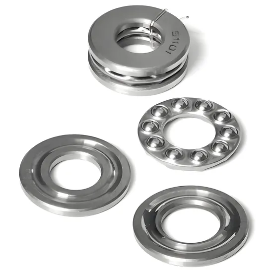 High Load Thrust Ball Bearing 51110-51115 P0-P4 Precision for Industrial Machinery