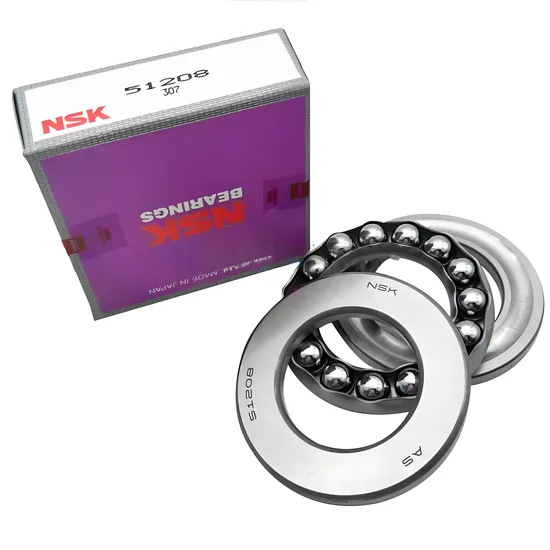 High-Precision NSK Thrust Ball Bearing 51208 40x68x19mm P0-P4 for Industrial Machinery