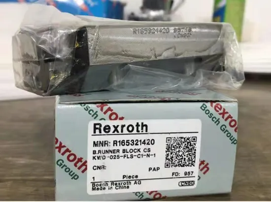Linear Guide Rail Slide Runner Block Bearing R165332320 for Automobile Mining Machinery