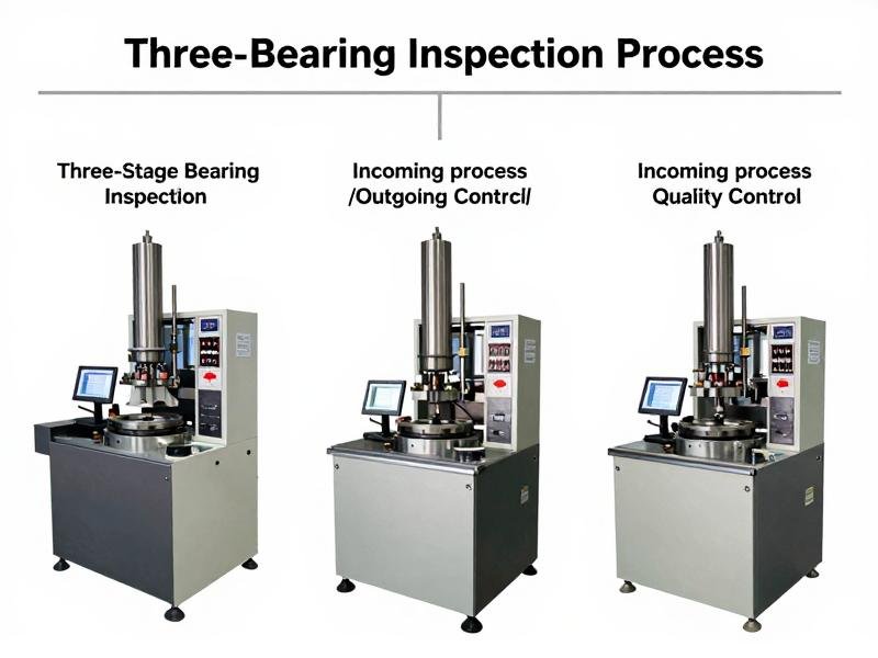 Three-stage bearing inspection process