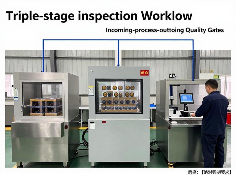 Triple-stage inspection workflow