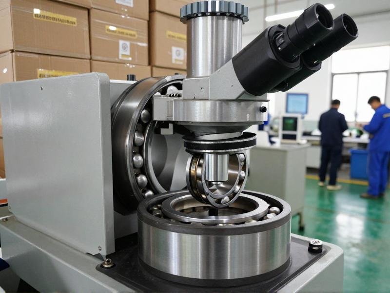 Bearing failure analysis under microscope