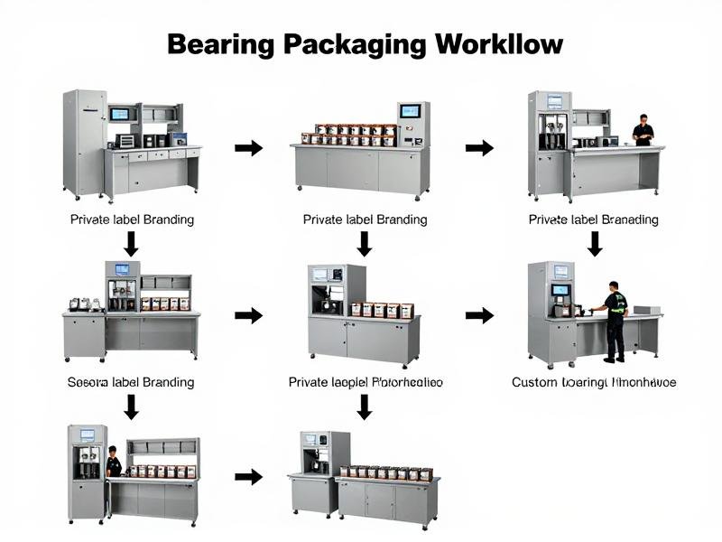 Custom bearing packaging workflow