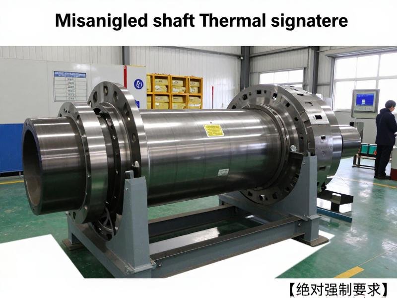 Misaligned shaft thermal signature