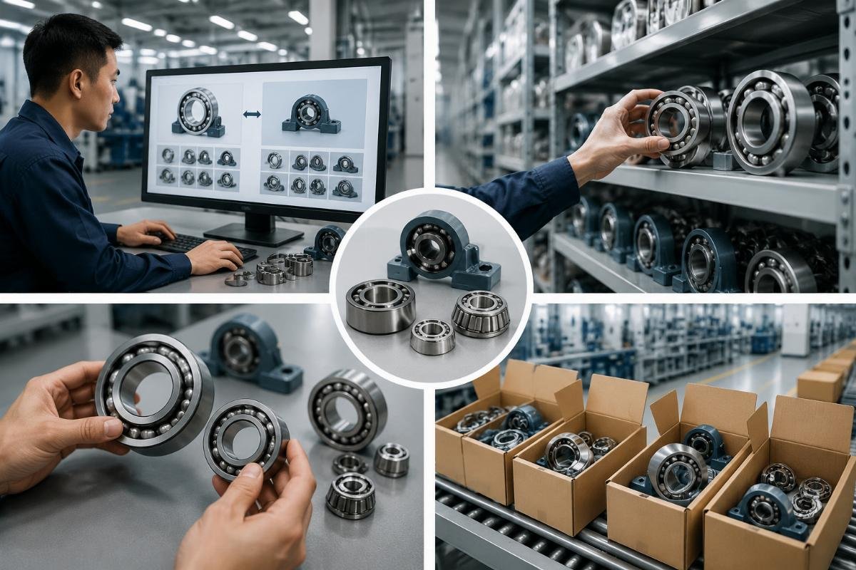Automotive bearing part matching Bearing part number cross reference process