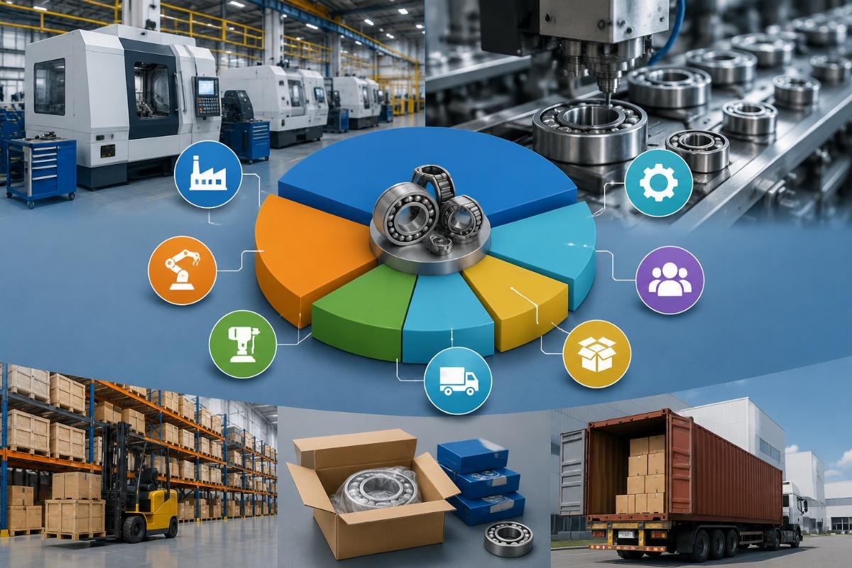 Bearing business startup cost breakdown from China suppliers Breakdown of bearing business startup cost components by category