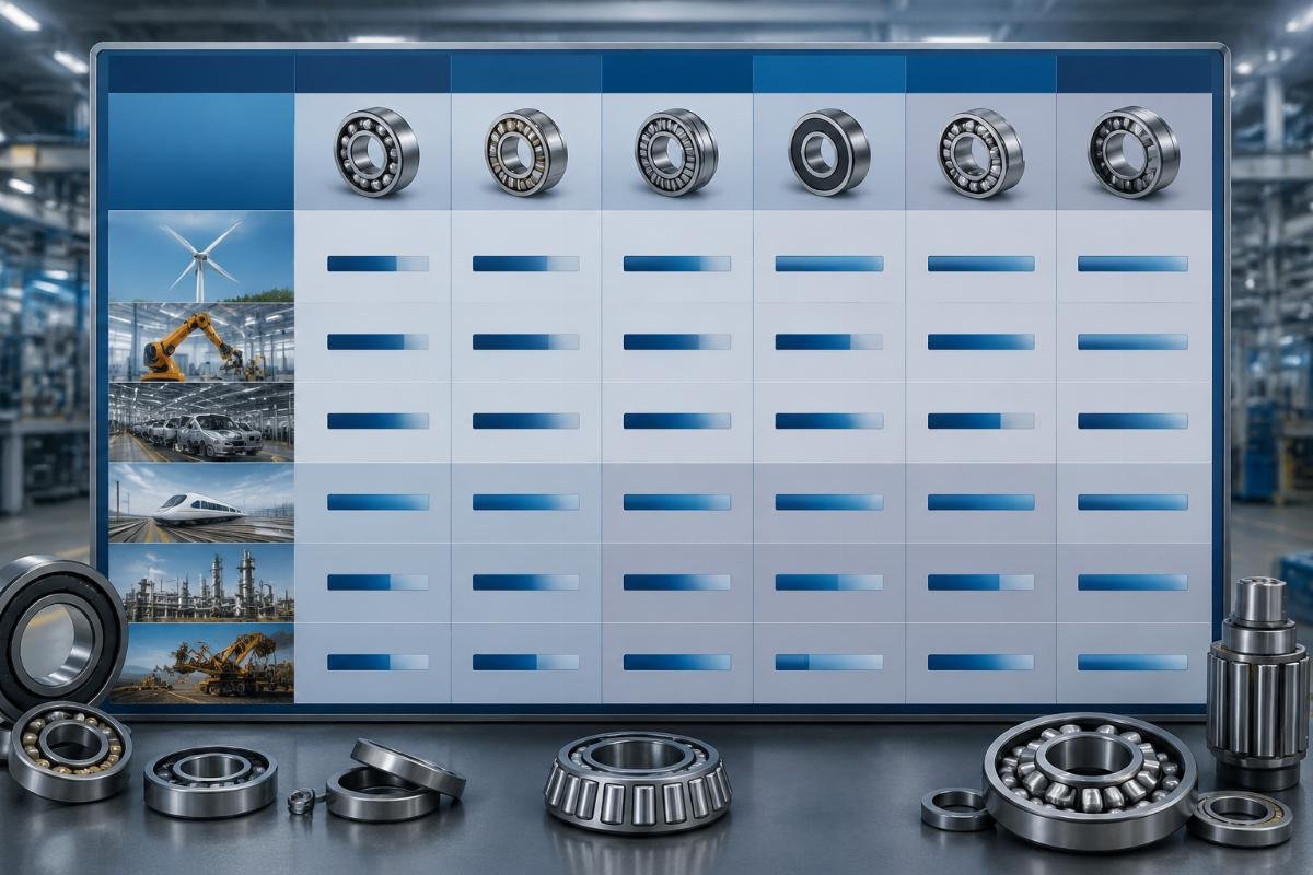 Bearing depreciation schedule reference by grade and industry Comparison table of depreciation schedules for different bearing grades and use cases