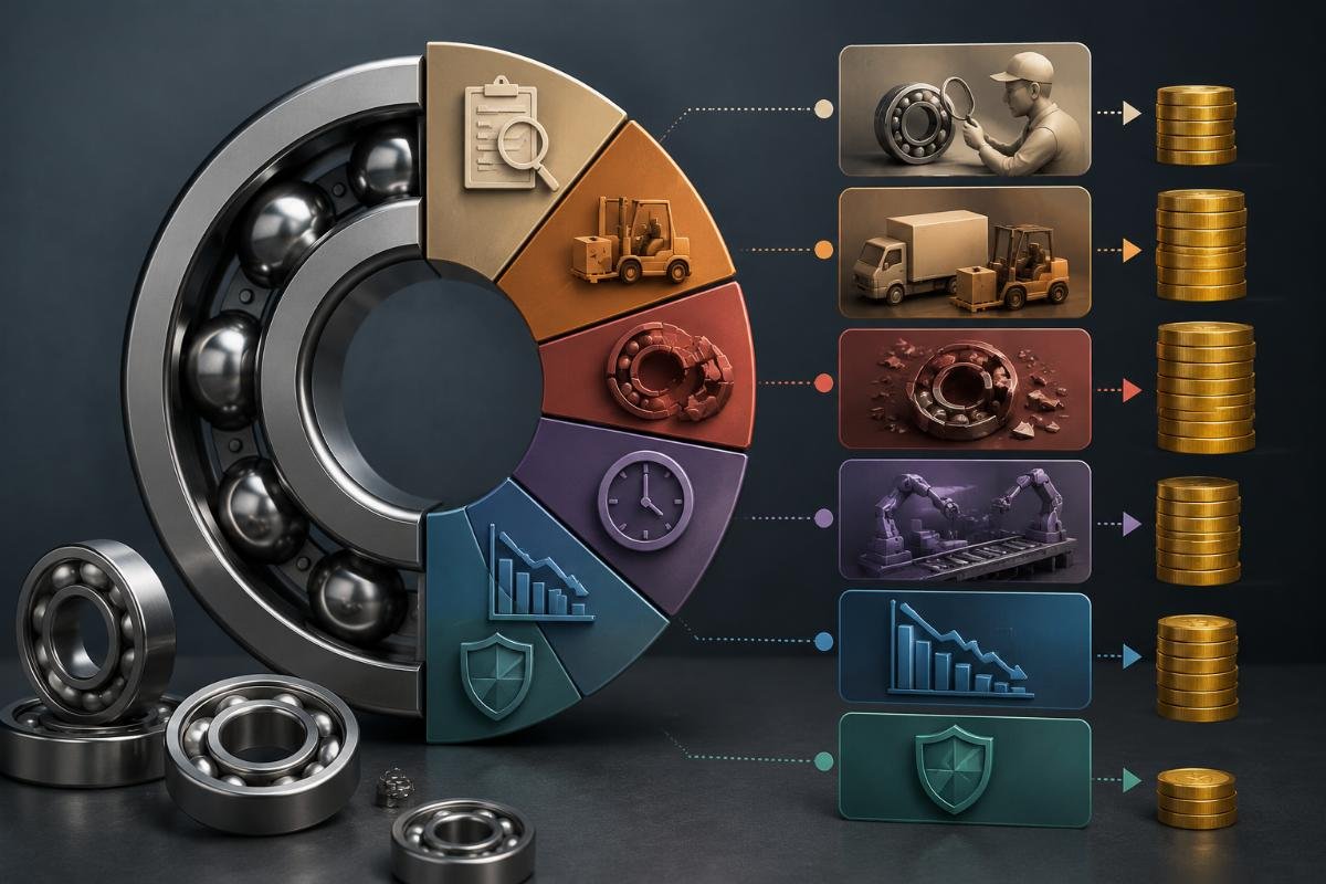 bearing sourcing hidden cost breakdown Hidden cost breakdown infographic for bearing sourcing