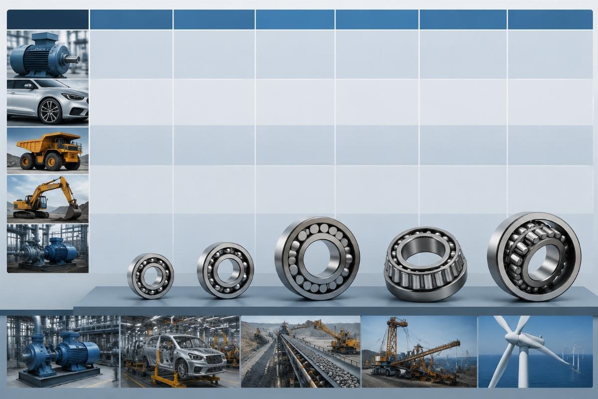 Bearing speed rating chart by application Application-specific bearing speed rating reference table for industrial, automotive and heavy equipment