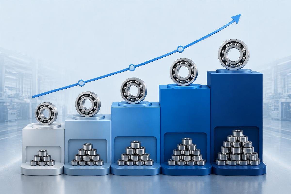 A tiered discount scale infographic for bearing bulk purchases
