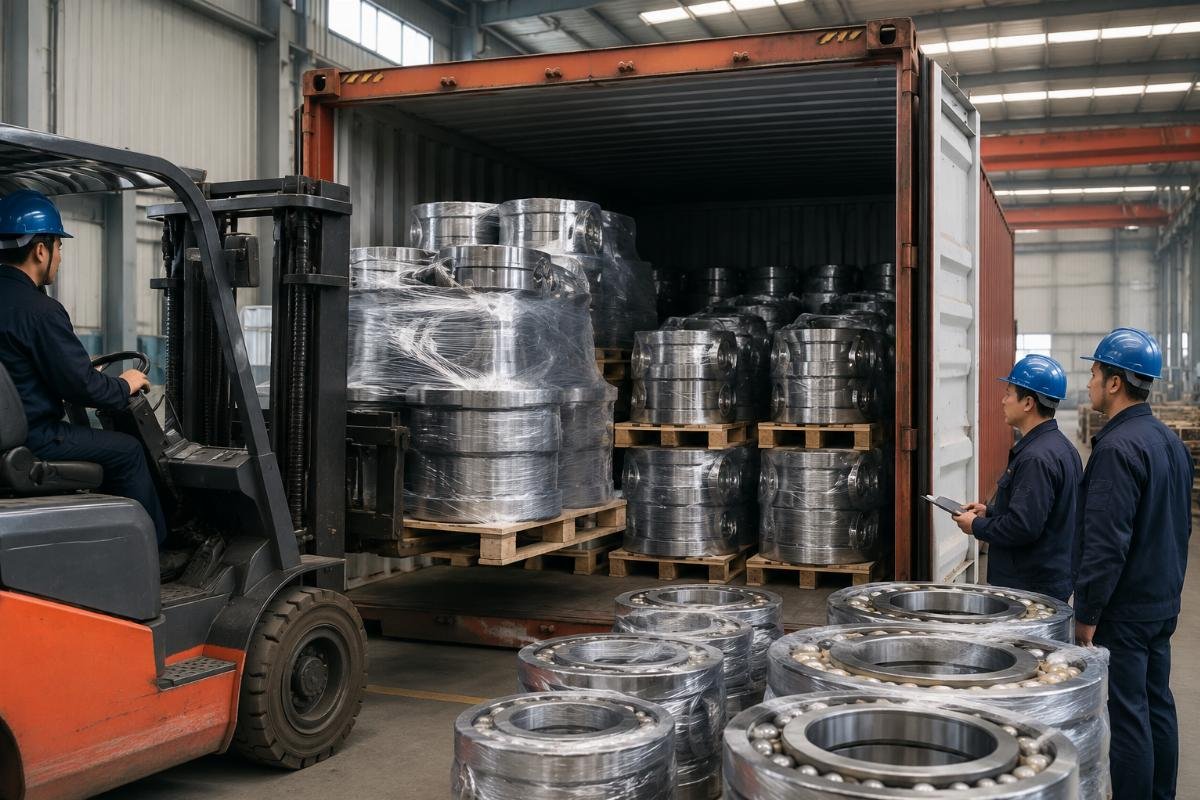 Bulk bearing sourcing for Central Asian trade buyers Bulk bearing container shipment prepared for CIS destinations