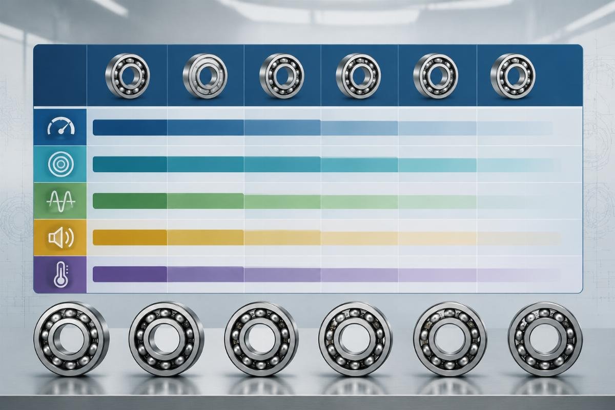 C1 C2 CN C3 C4 C5 clearance grade comparison C1 to C5 bearing clearance grade value range reference table