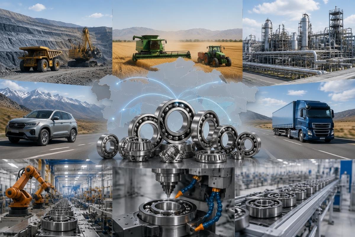 Central Asia bearing demand overview Central Asia industrial and automotive bearing usage scenarios