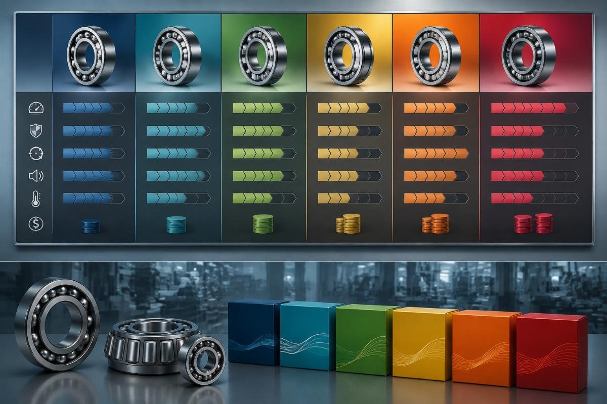 cost comparison for compliant bearing suppliers Bearing cost vs performance comparison matrix