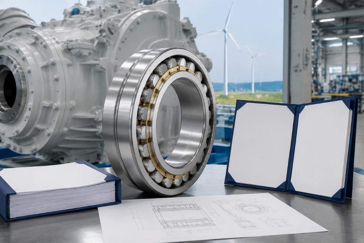 Wind Turbine Gearbox Bearing with Material Certification Documentation