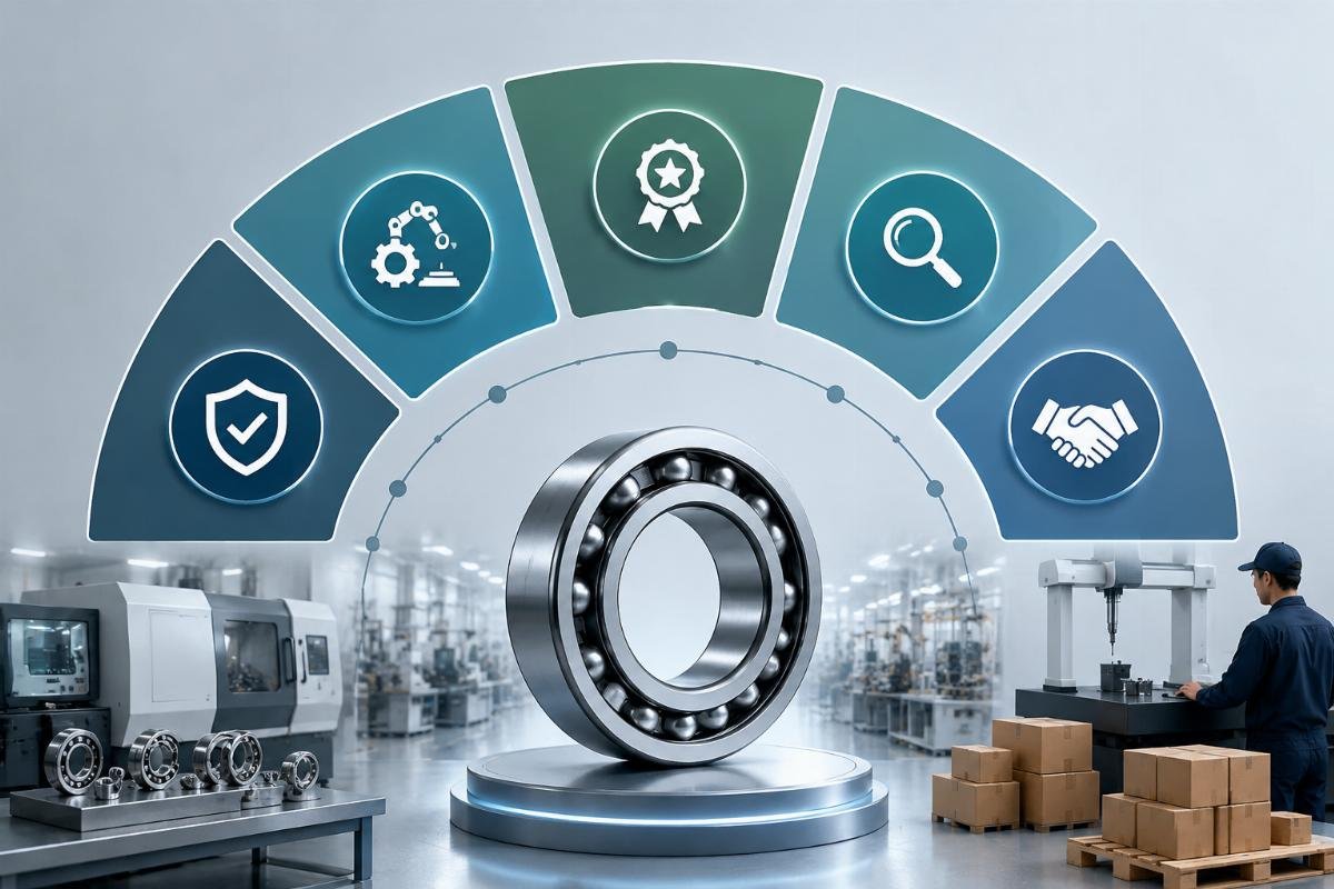 Five key criteria for selecting electric motor bearing suppliers in China Bearing Supplier Evaluation Framework