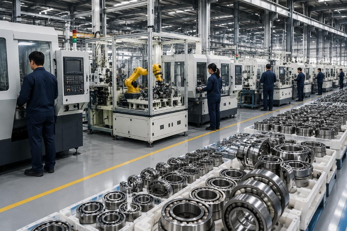 High-quality bearing manufacturing in China for global buyers ISO 9001 certified bearing production line in Shandong, China
