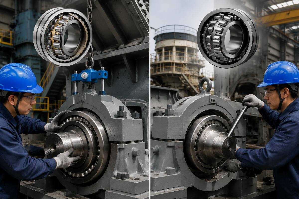 Proper mounting techniques for NSK and NTN spherical roller bearings in heavy industrial settings NSK vs NTN Bearing Installation in Crusher Equipment