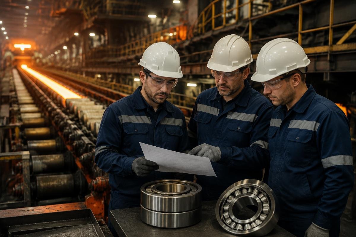 Steel Mill Conveyor Bearing Installation with Traceability Documentation