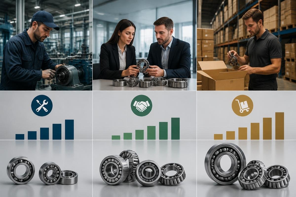 Cost and delivery term comparison for different bearing buyer types