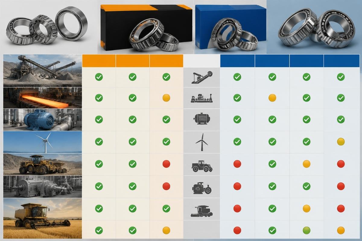 Tapered Roller Bearing Application Suitability Chart