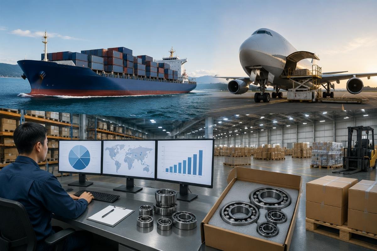urgent bearing shipment cost optimization Mixed express and sea freight cost breakdown for urgent bearing replacement orders