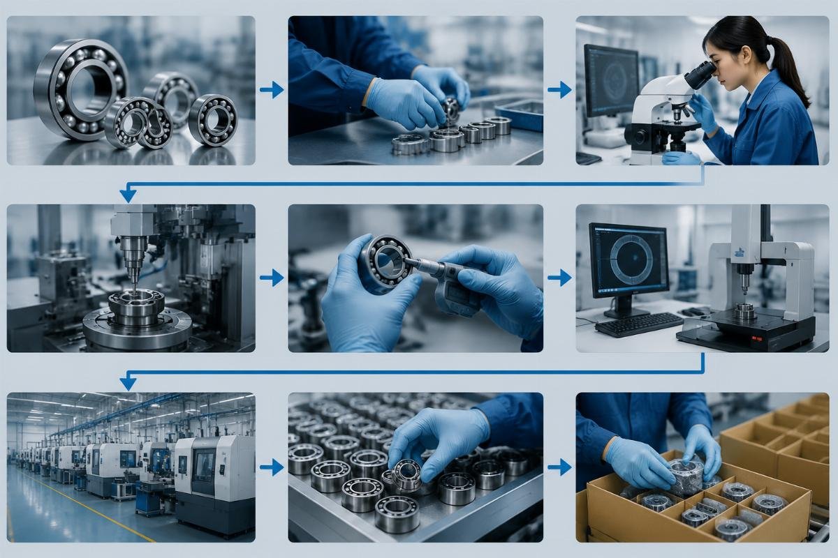 Verified bearing clearance quality assurance process Certified bearing supplier clearance quality control process flow